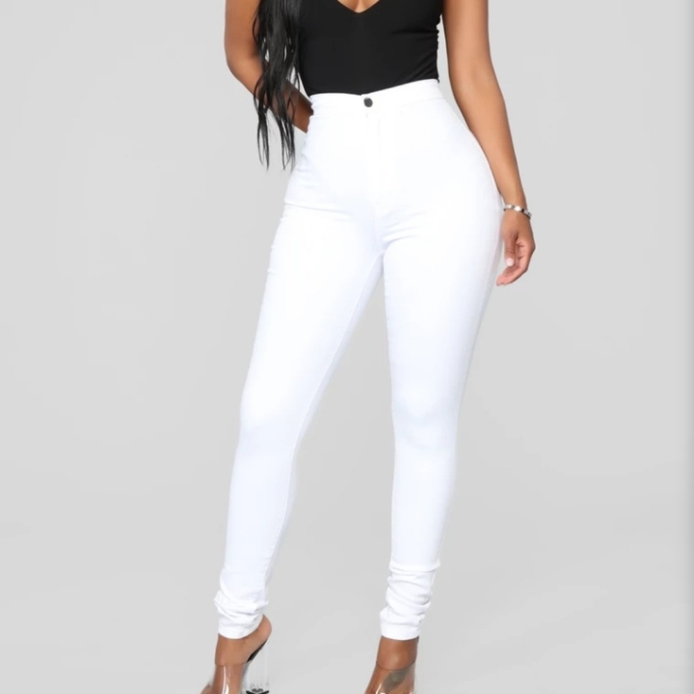 Fashion super high waisted skinnies